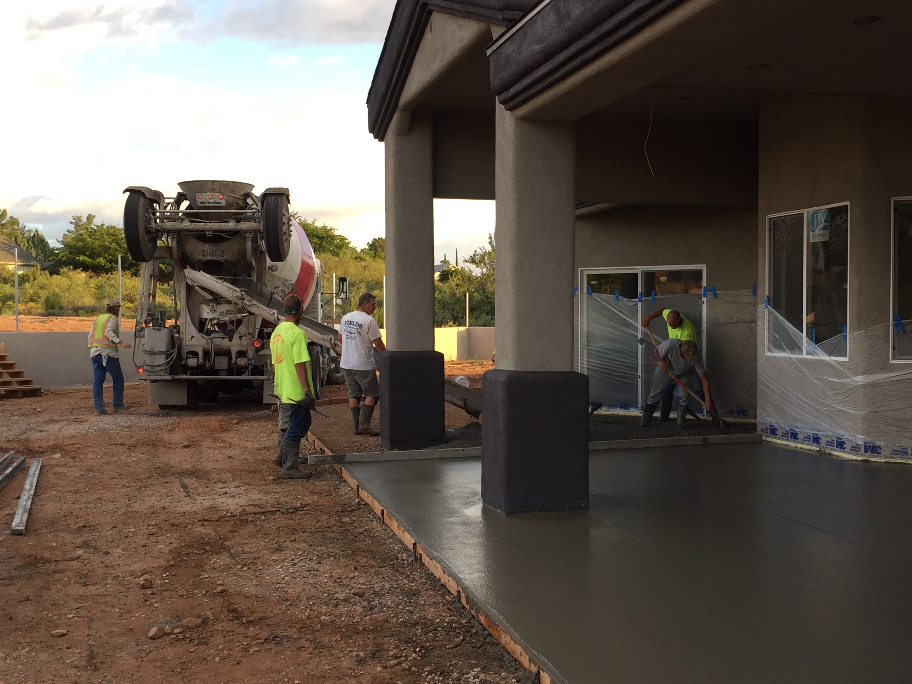 Concrete Patio Pour